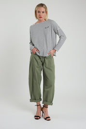 Pantalone ovetto con cintura