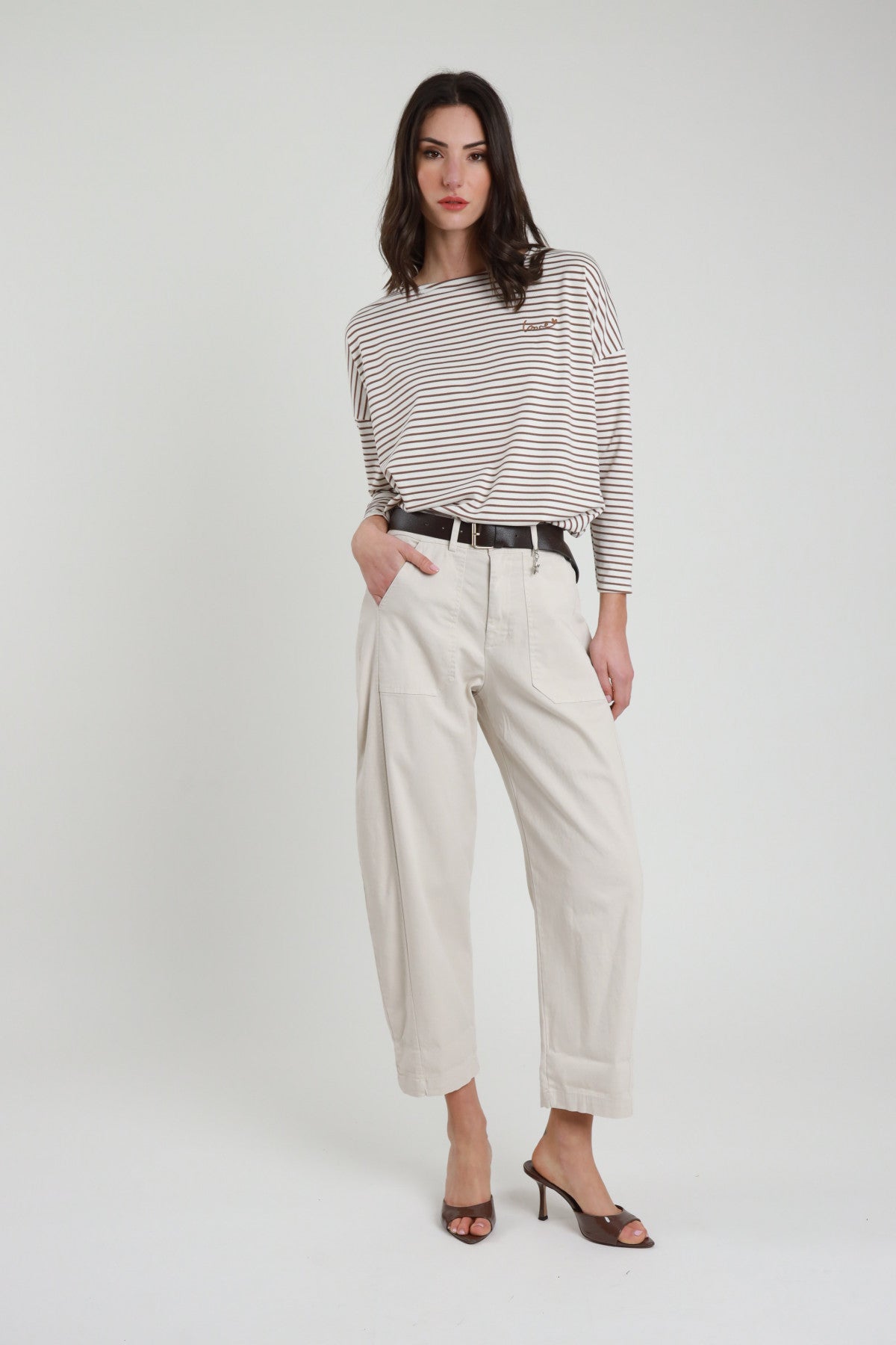 Pantalone ovetto con cintura