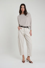 Pantalone ovetto con cintura