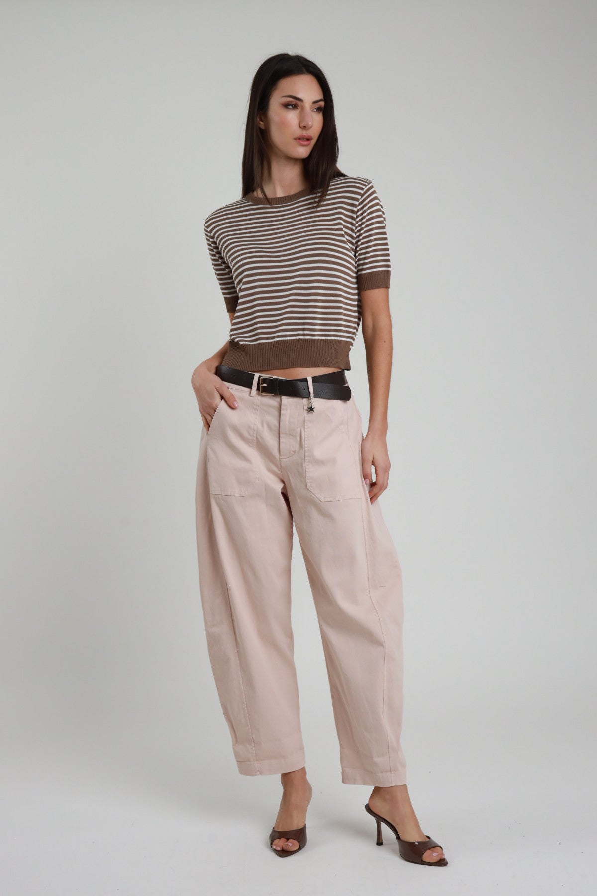 Pantalone ovetto con cintura