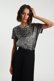 T-shirt raso animalier