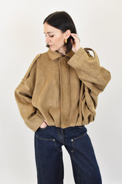 Bomber arricciato ecodainetto