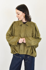 Bomber arricciato ecodainetto