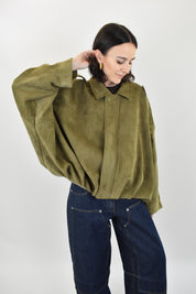 Bomber arricciato ecodainetto