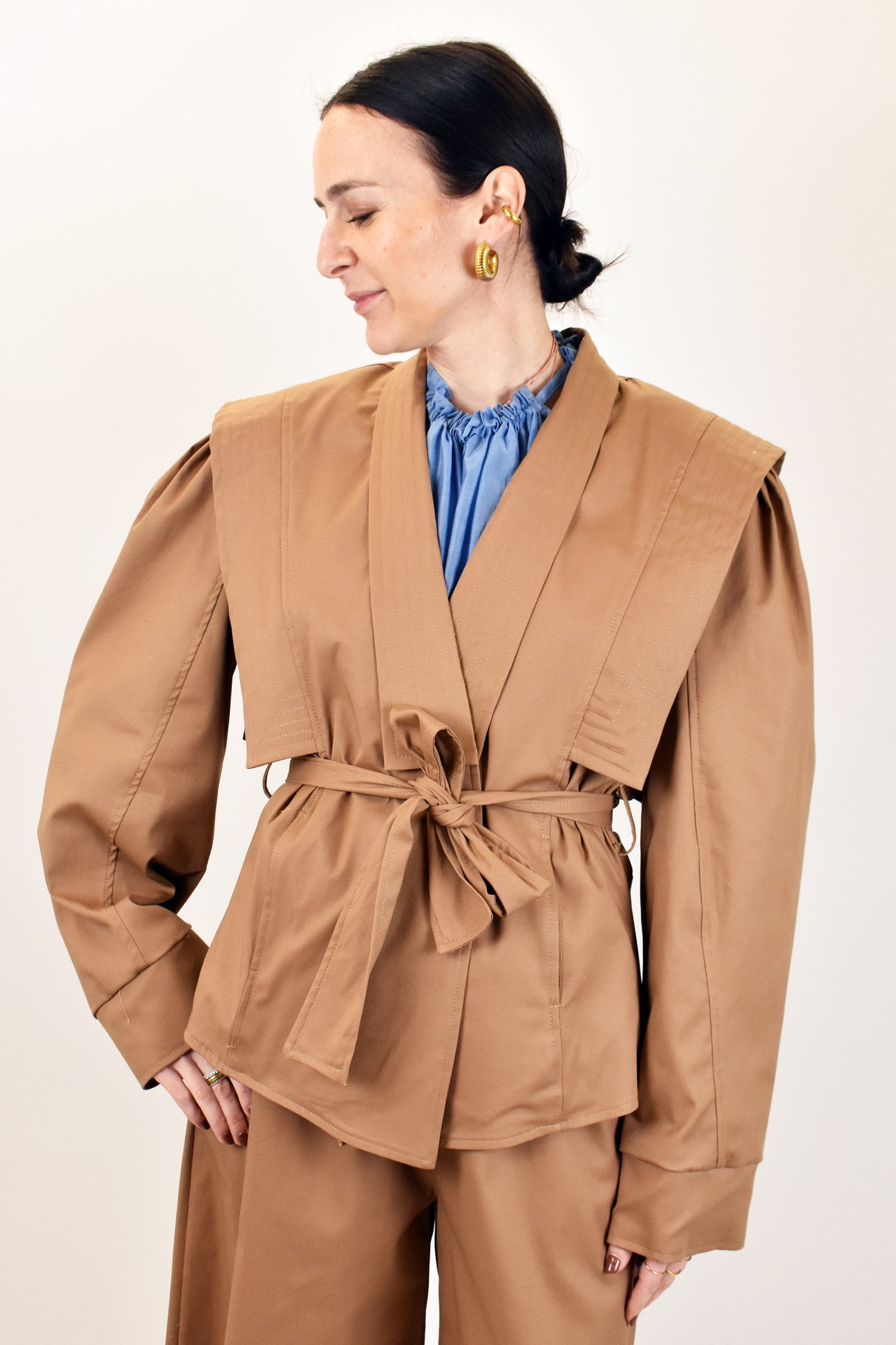 Giacca kimono con cintura