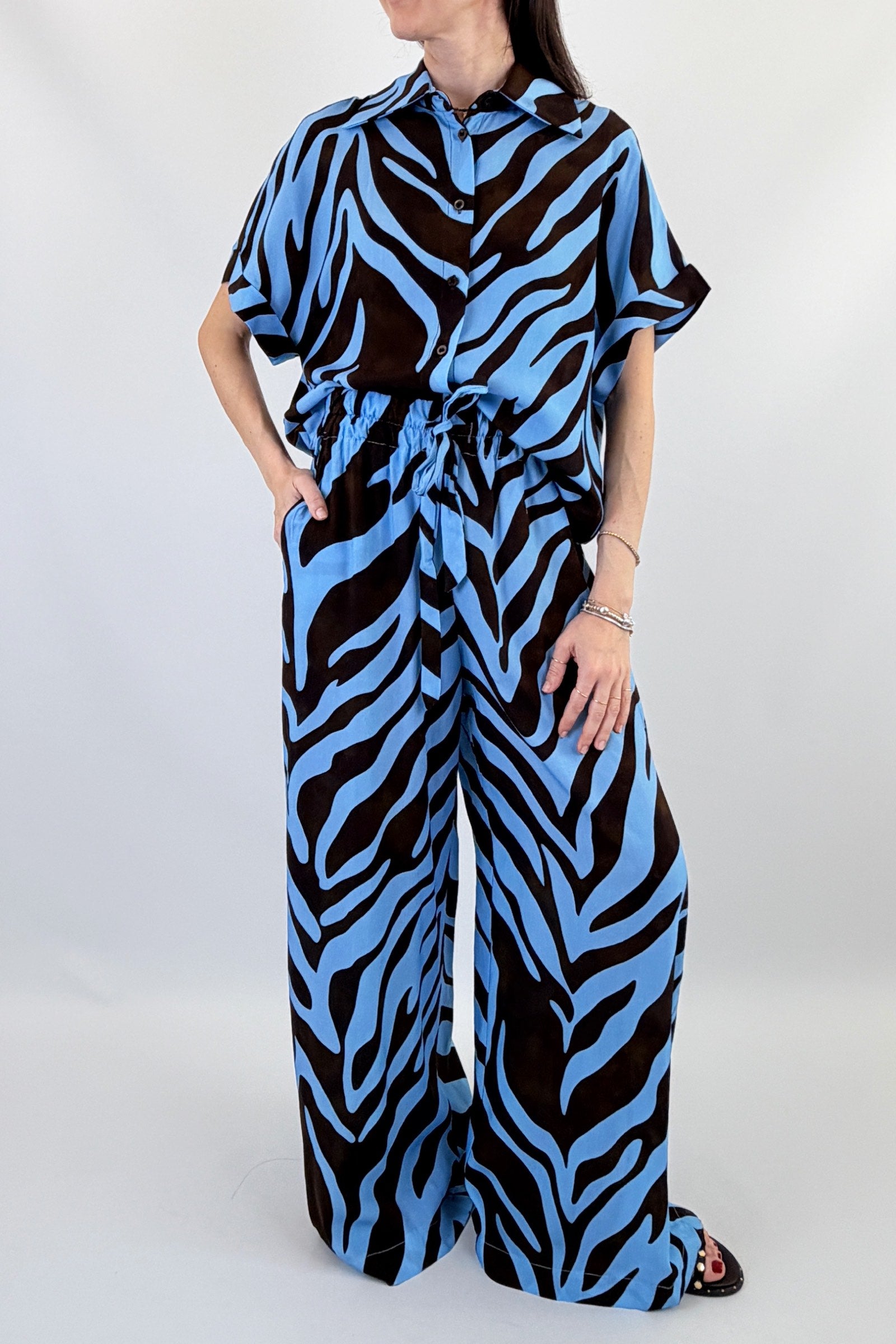 Camicia fantasia zebrata