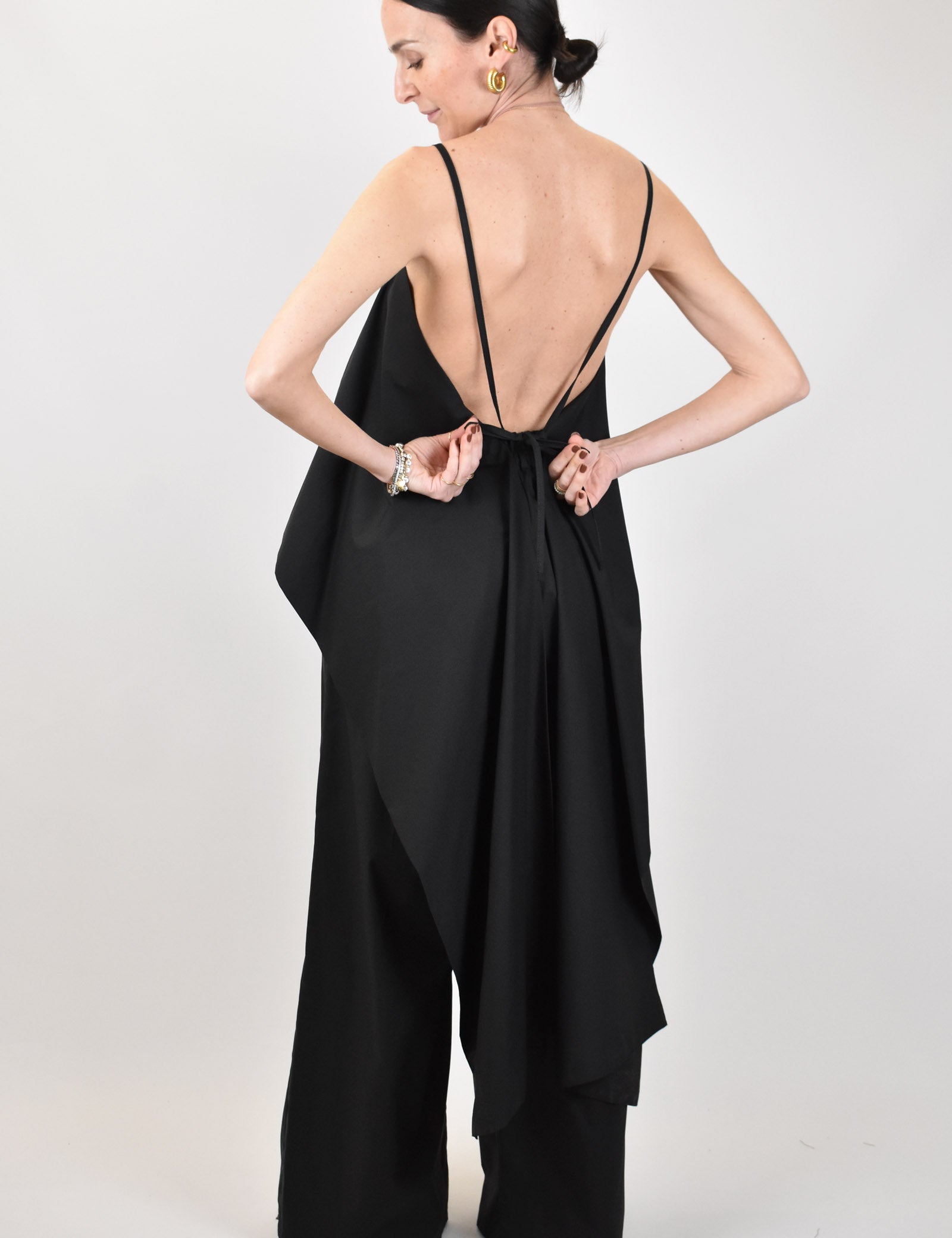 Top fazzoletto con punte
