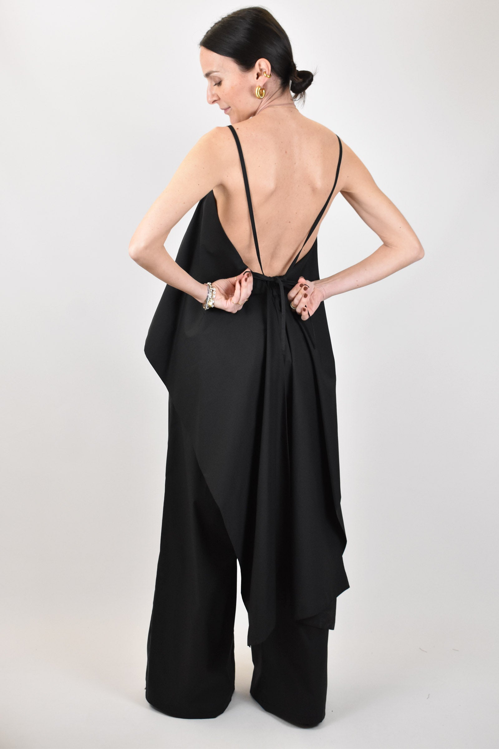 Top fazzoletto con punte