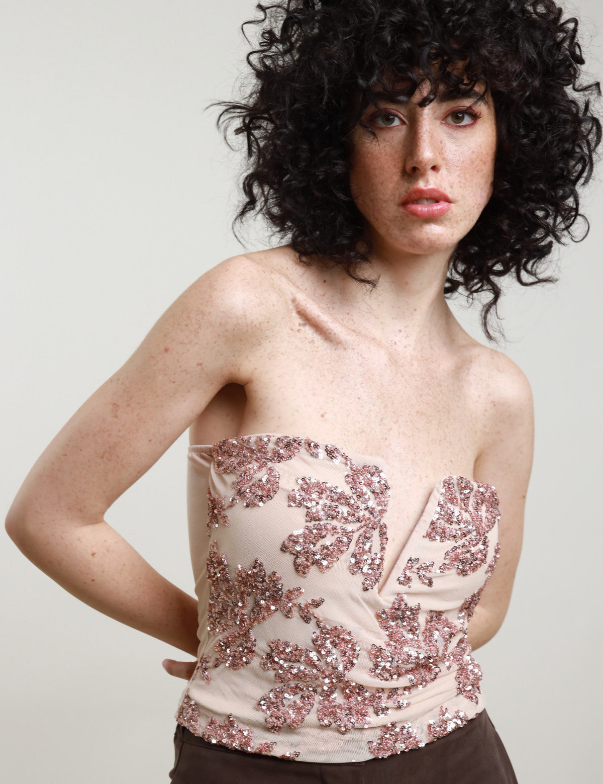 Top paillettes