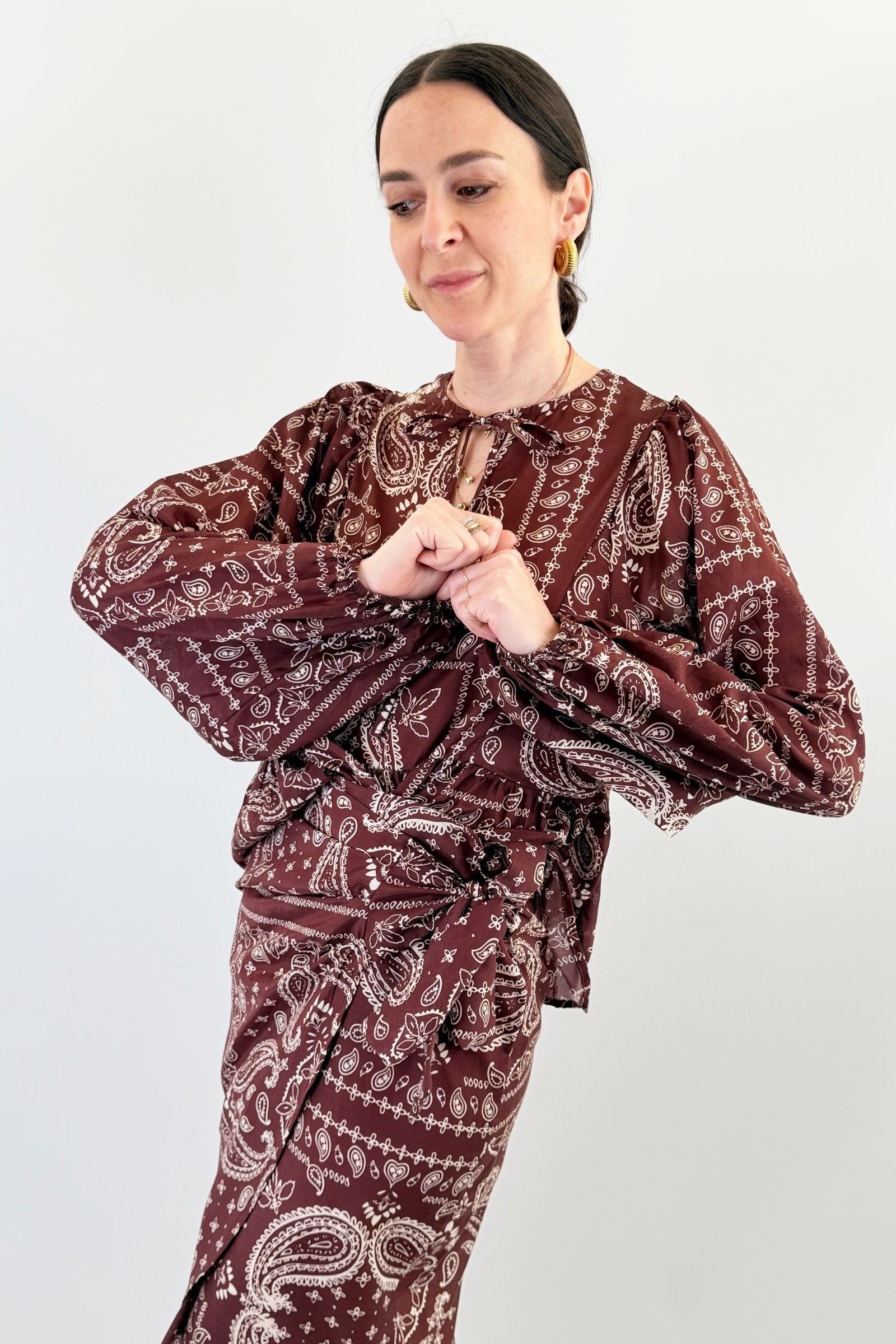 Blusa fantasia bandana