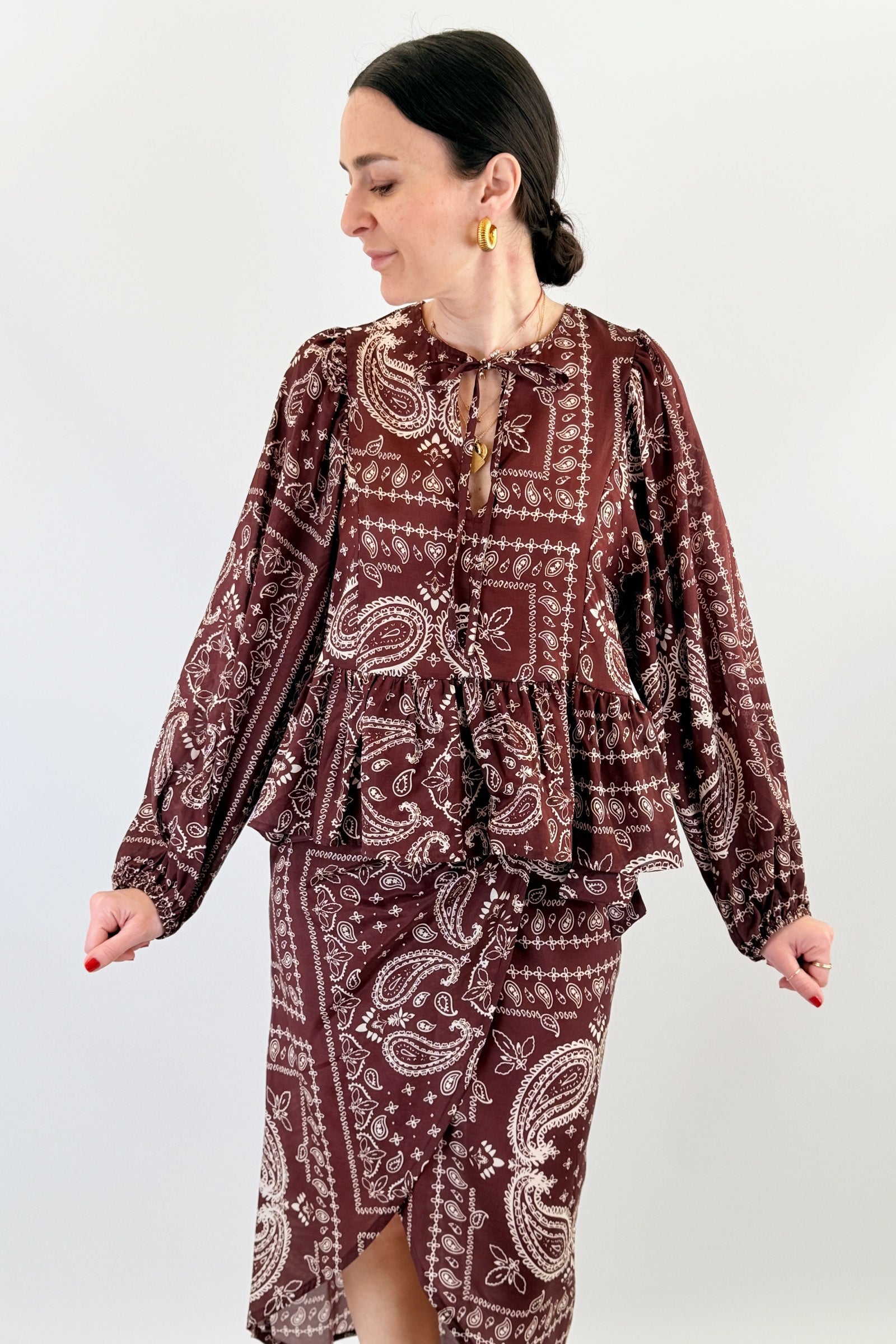 Blusa fantasia bandana