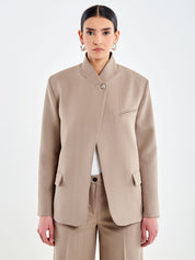 Giacca coreana gessata