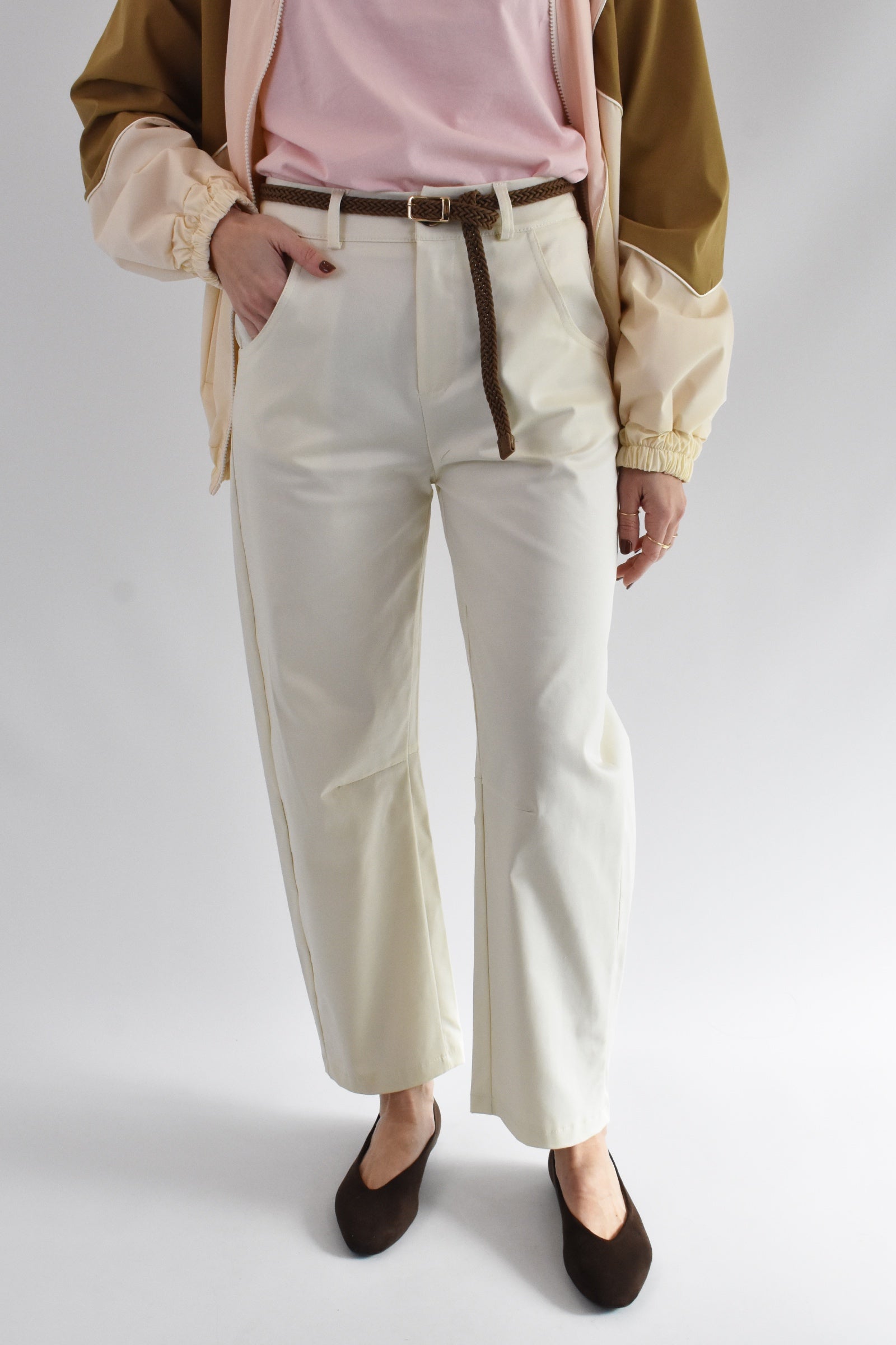 Pantalone chino con cintura