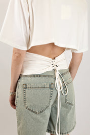 T-shirt corsetto