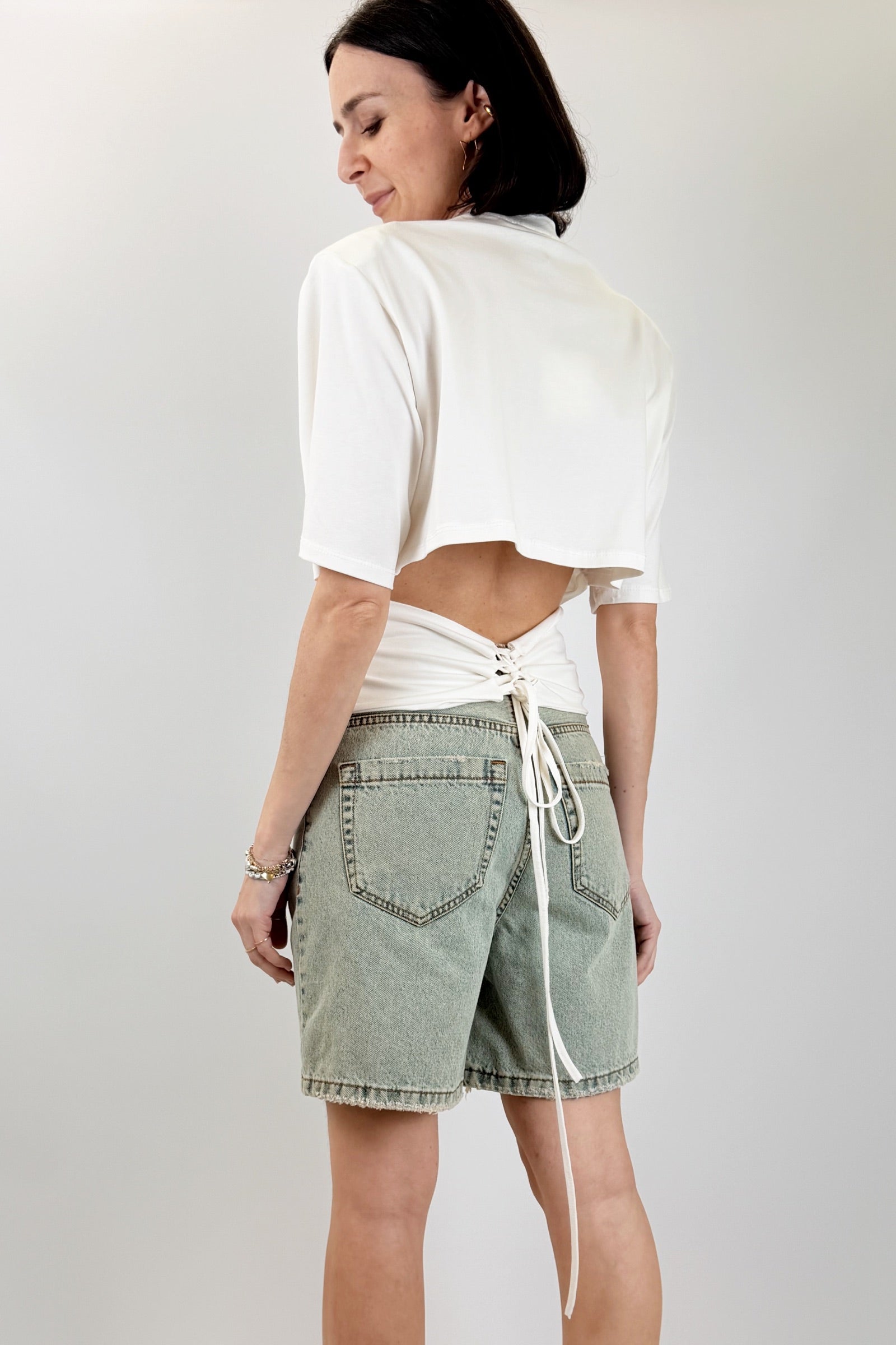 T-shirt corsetto