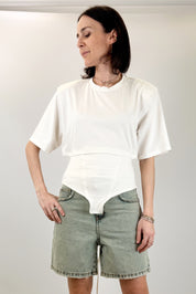 T-shirt corsetto