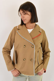 Trench ricami arcobaleno